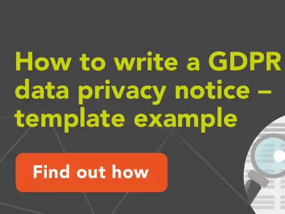How to Write a GDPR Data Privacy Notice – Free Template