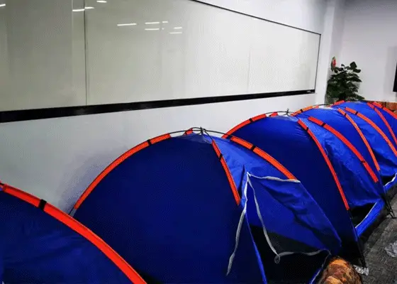 Tents in shanghai facility