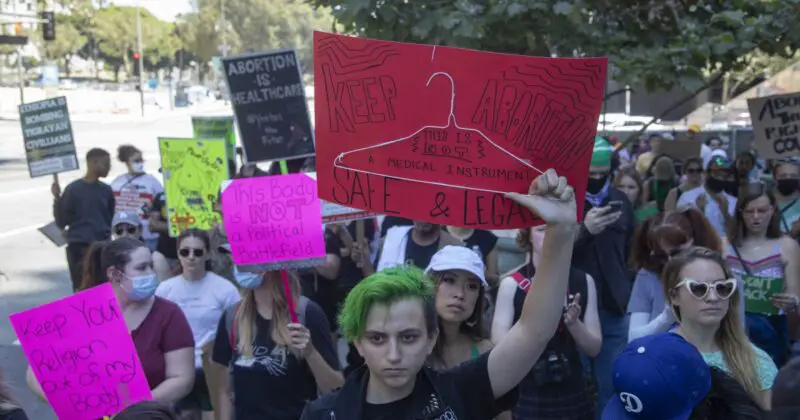 'Post Roe? Hell no.' Abortion rights activists march in downtown L.A.