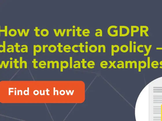How to Write a GDPR Data Protection Policy