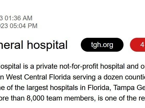 Tampa General Hospital confirms cybersecurity incident; 1.2 million patients being notified